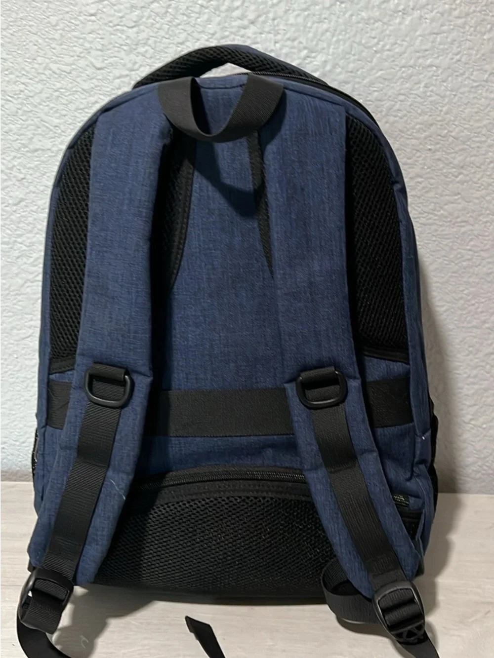 Navy Blue Men's Backpack - Durable Everyday Bag